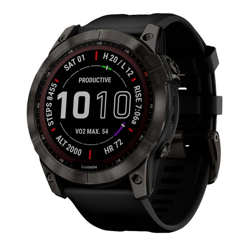 Garmin-Reloj-Fenix-7X-zafiro-Solar-multideporte--Negro