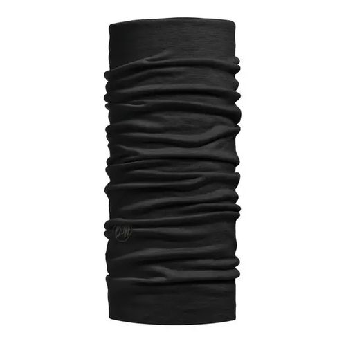 Buff Bandana Solid Black Lana Merino Lightweight