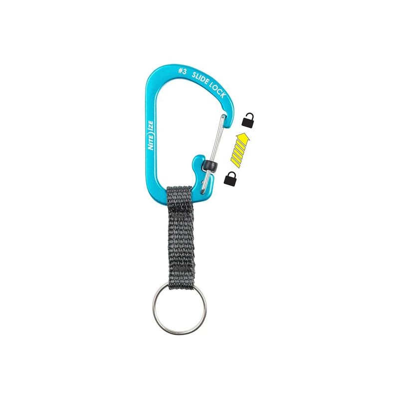 Nite-Ize-Llavero-de-aluminio-naranja-SlideLock-Key-Ring