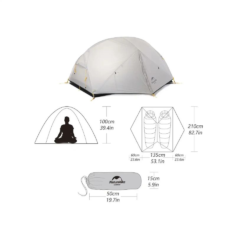 Naturehike-Carpa-2-personas-3-estaciones-Blanco-CFP-Mongar