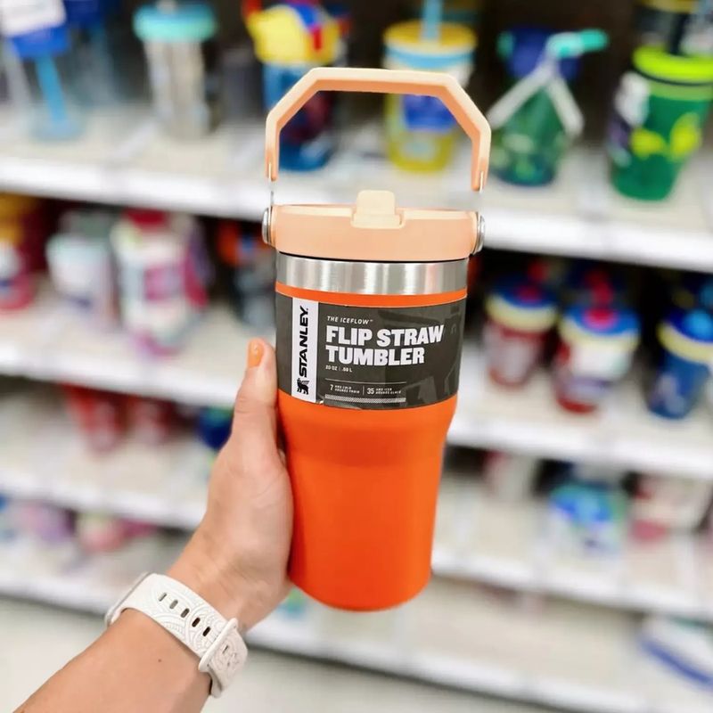 Stanley-Vaso-591-ml-Flip-Straw---Tigerlily