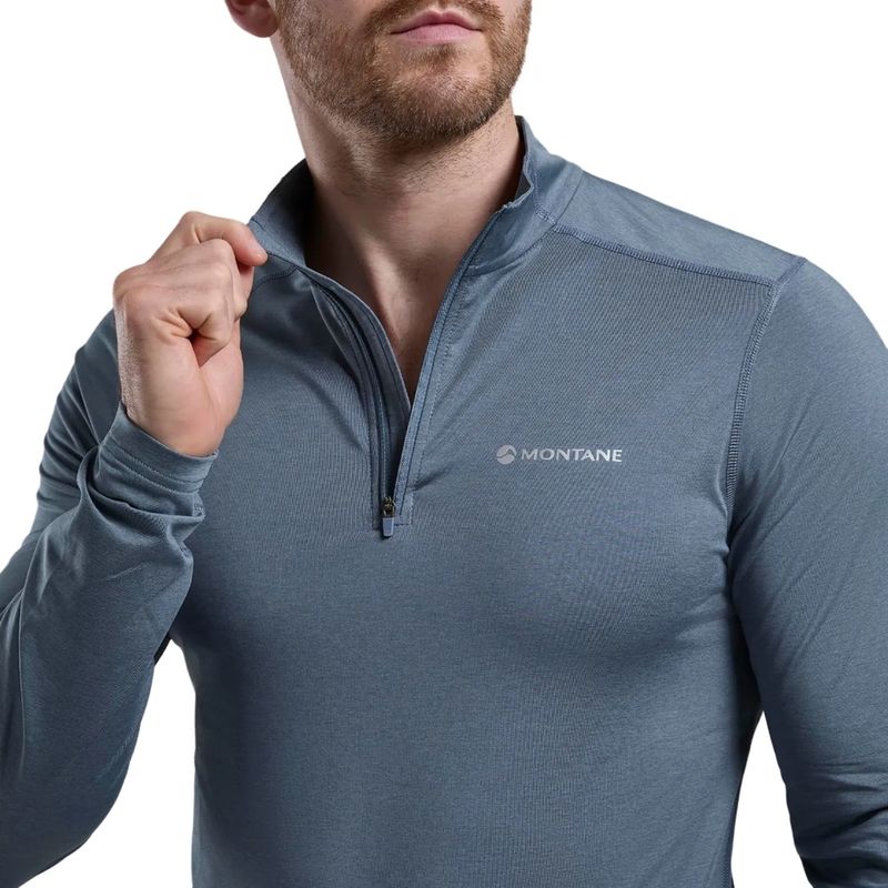 Montane-primera-capa-stone-blue-Dart-Zip-Neck-TL