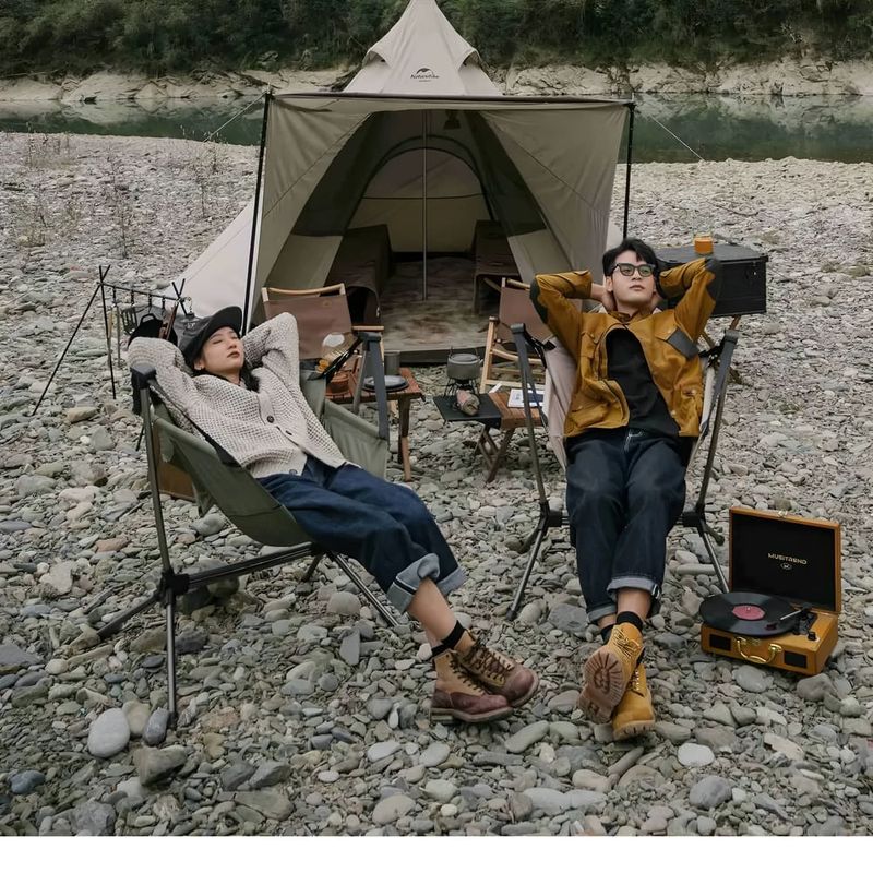 Naturehike-Silla-Hamaca-Beige-Rocking