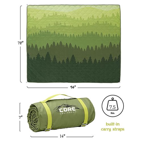 Core manta de camping Staydown Anchortech - Evergreen Vista