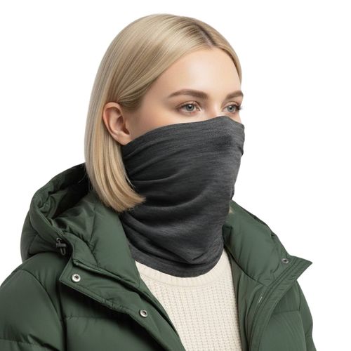 Buff bandana de lana merino LightWeight - Solid Grey