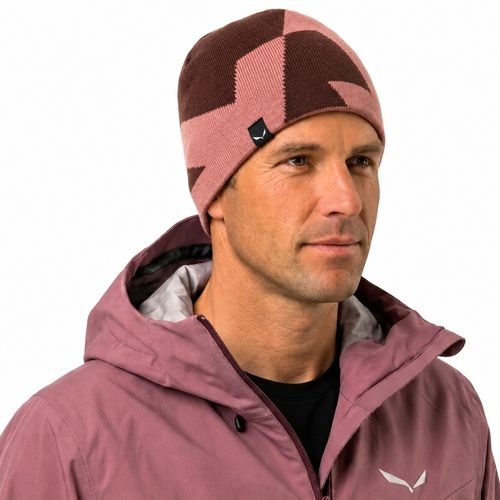 Salewa gorro de lana reversible Pure - Etruscan red