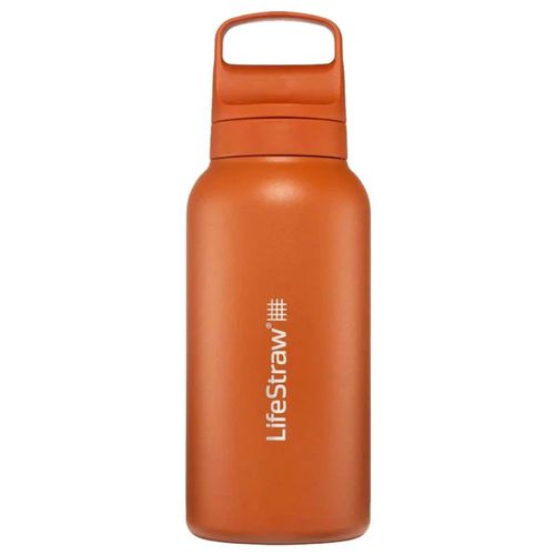 Lifestraw botella de acero con filtro 1 litro Serie GO - Kyoto Orange