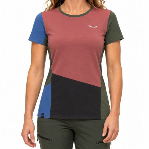 Salewa polo manga corta Sporty Dry - Desert pink